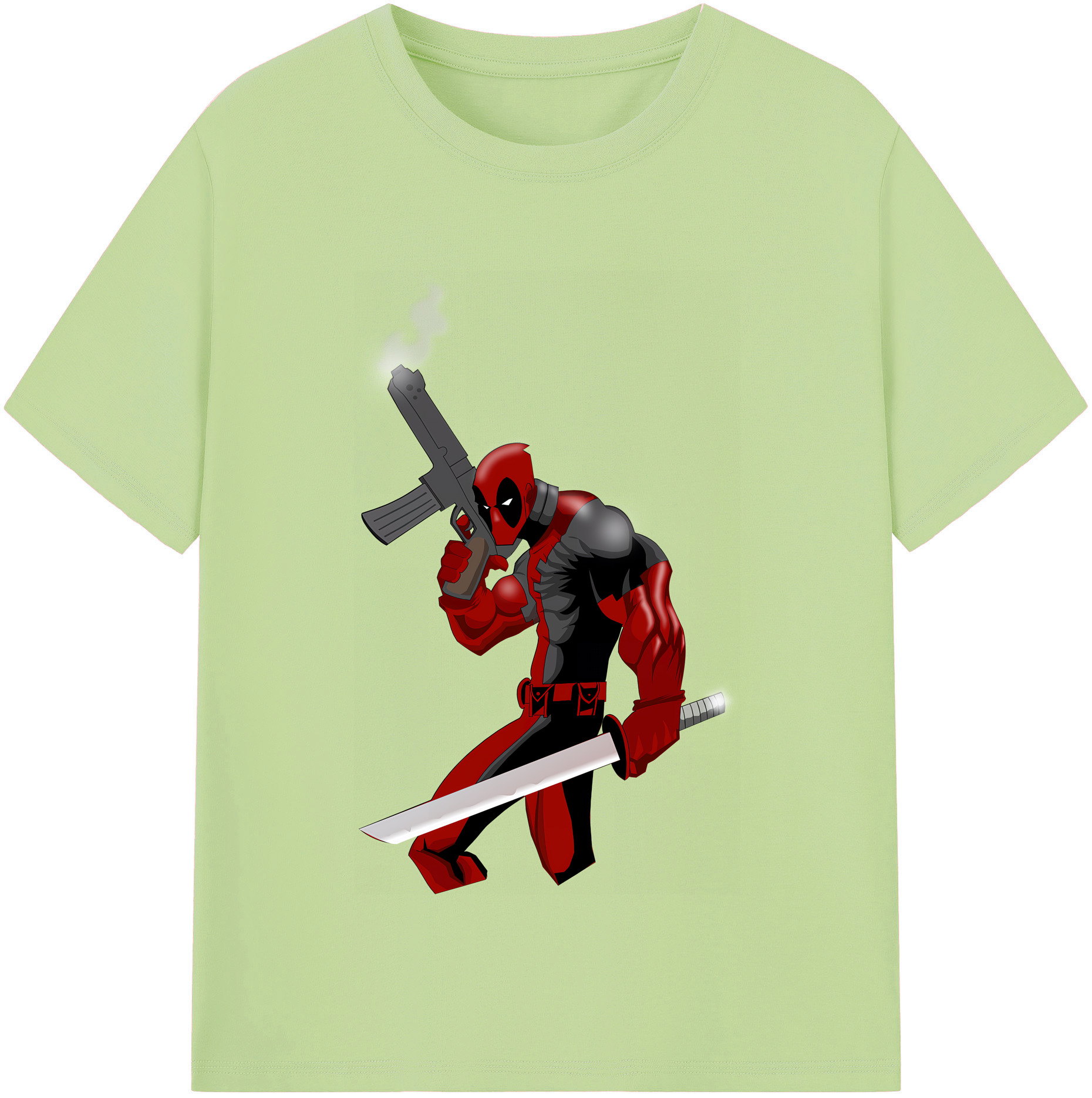 （画像用） Deadpool デッドプール 綿100％半袖Tシャツ（フロントプリント）